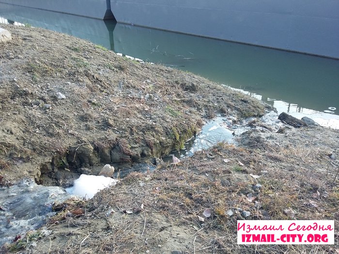 В Измаиле Одесской области канализационный сток отравляет Дунай (ФОТО, ВИДЕО) (фото) - фото 1