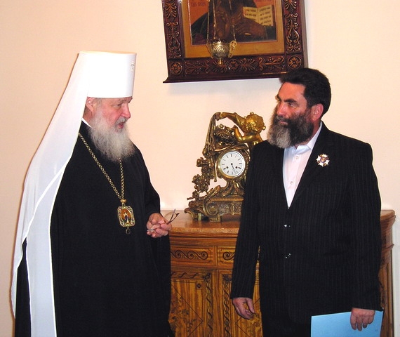 2007-06-18 Валерий Кауров с будущим патриархом Кириллом