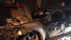 Депутатский автомобиль горел сегодня в Одессе