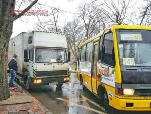 Автохам на Александровском проспекте в Одессе