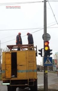 Регулируемый светофор теперь есть и в Одессе