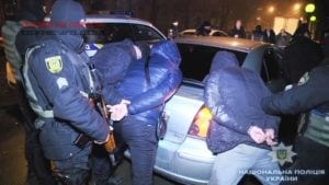 Задержание преступников в Одессе