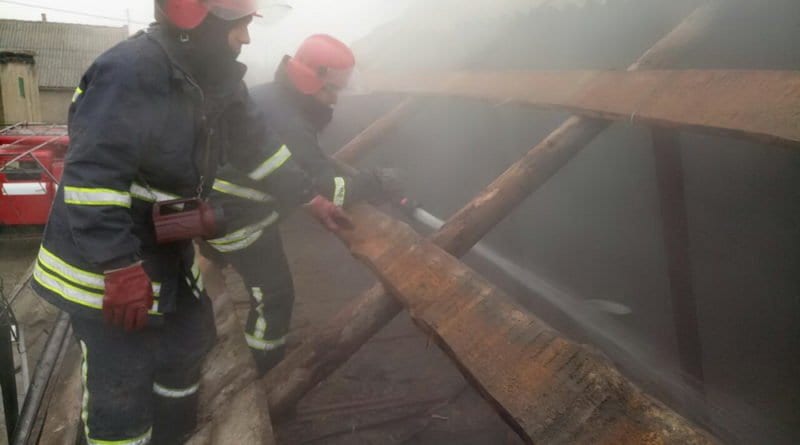 В Одесской области тушили частный дом