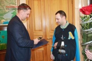 Одесский полицейский получил звание