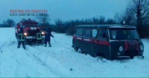 Одесская область: спасение ребенка из снежного плена