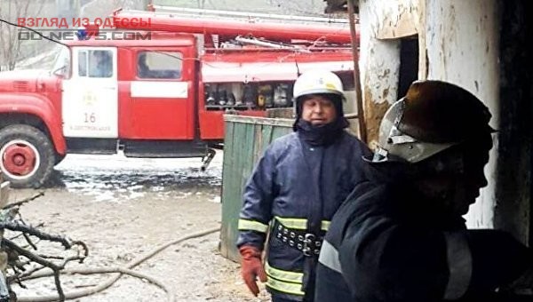В Одессе во время пожара, ребенок отравился угарным газом