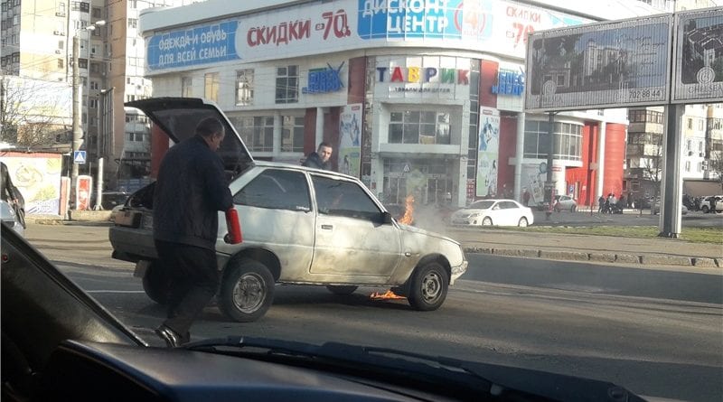 В Одессе горела "Таврия"