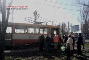 В Одессе на Пересыпи загорелся трамвай: