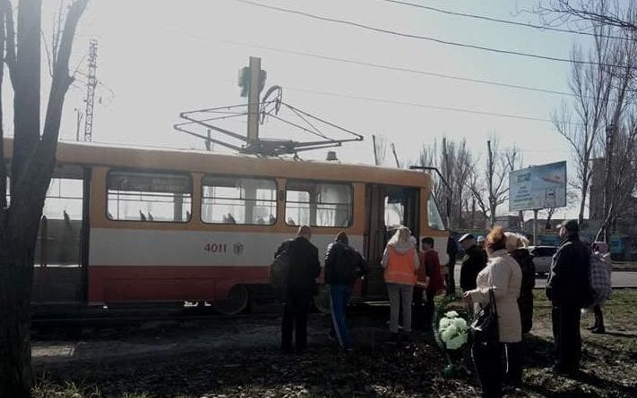 В Одессе на Пересыпи загорелся трамвай: