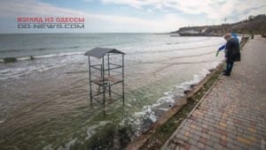 Вид пляжей Одессы: съемки с дрона после шторма