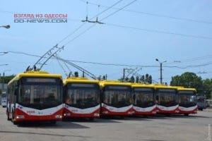 Одесские троллейбусы оборудованы розетками для гаджетов
