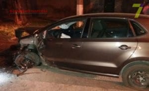 В Одессе водитель разбился об столб: подробности