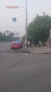 В Одессе легковушка протаранила ограждения