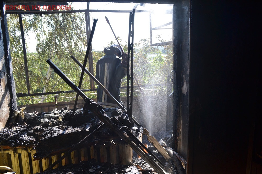 В Одессе выгорело жильё: подробности