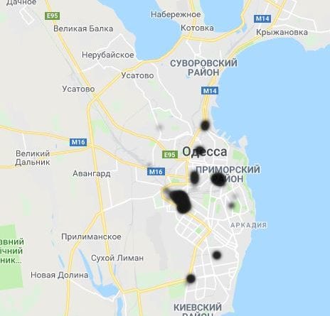 Несколько районов в Одессе обесточены
