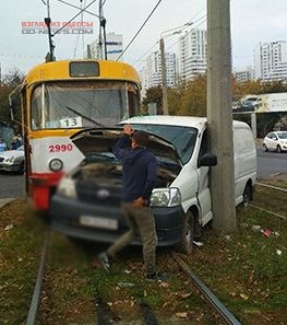 В Одессе произошло ДТП с участием трамвая