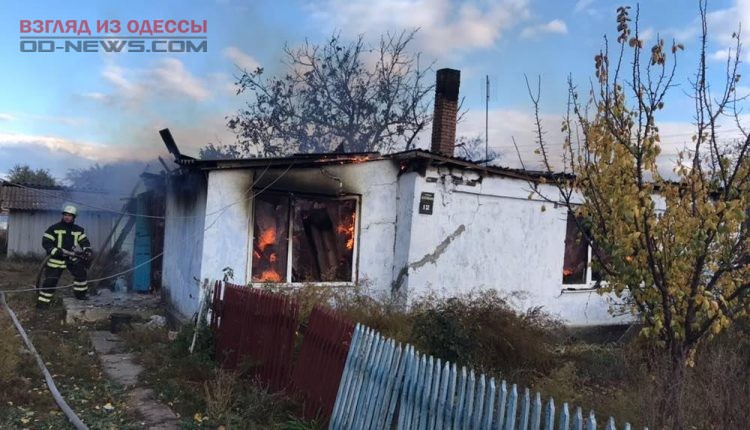 Пожар в Одесской области: пострадал парень