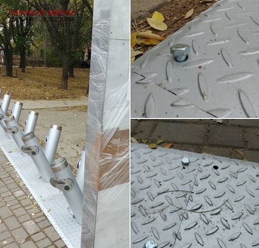 В Одессе вандалы уже попытались повредить велостанцию