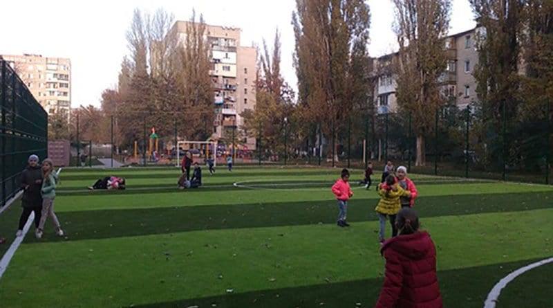 В Одессе детям подарили несколько зон для активного отдыха