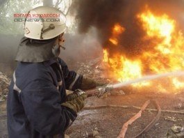 В Одесской области случился большой пожар