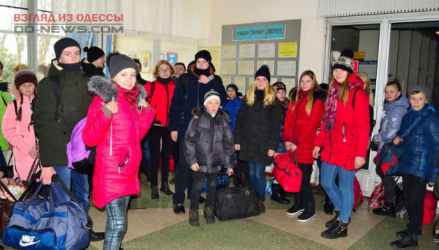 В одесский детский лагерь приехали дети из Донецкой области