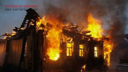 В Одесской области горел жилой частный дом