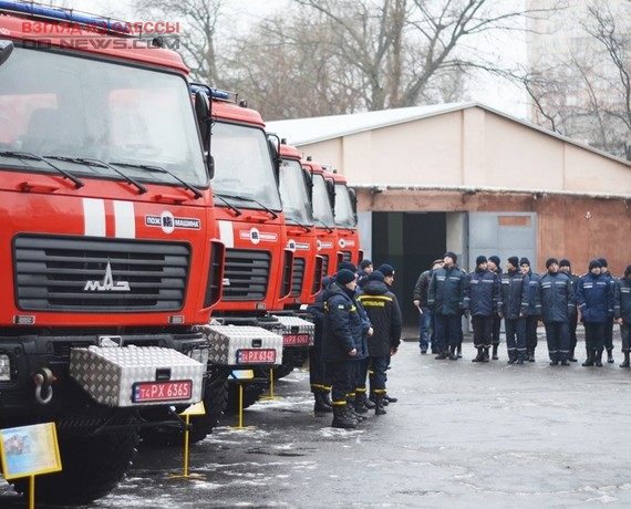 В Одессе и области появились пять новых пожарных машин