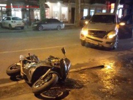 В центре Одессы сбили мотоциклиста