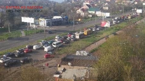 В Одессе в результате нескольких аварий образовались пробки