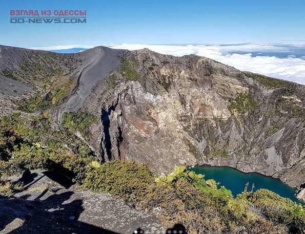 Одесский велопутешественник прогулялся по кратеру вулкана в Коста-Рике