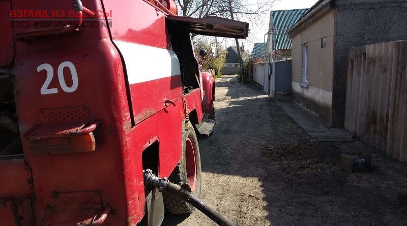 В Одесской области в частном доме тушили пожар