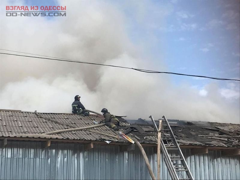 В Одессе в результате мощного возгорания пострадали склады