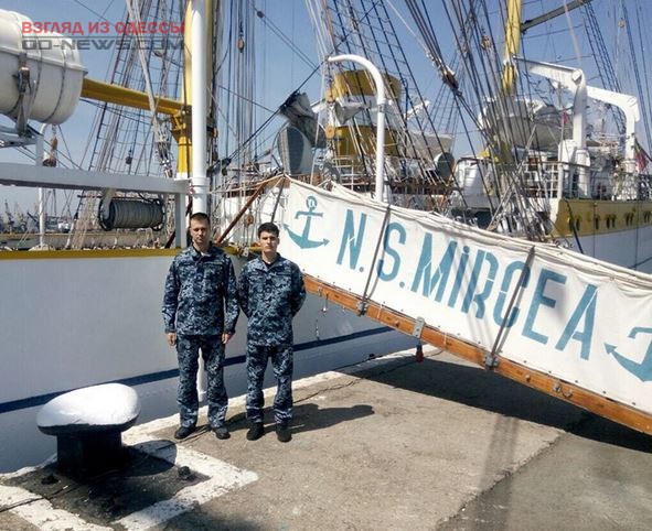 Одесские моряки проходят учение на румынском судне