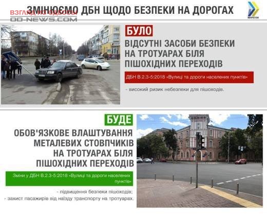 В Одессе для безопасности пешеходов появятся металлические ограждения