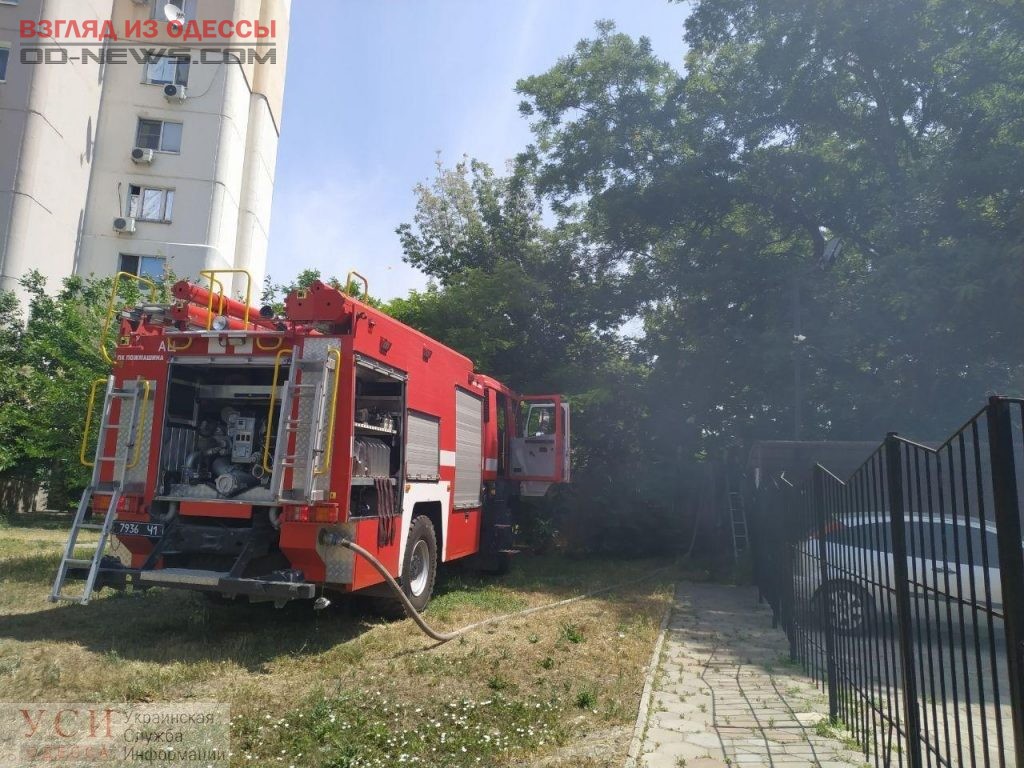 В Одессе бездомные спалили участок пустыря