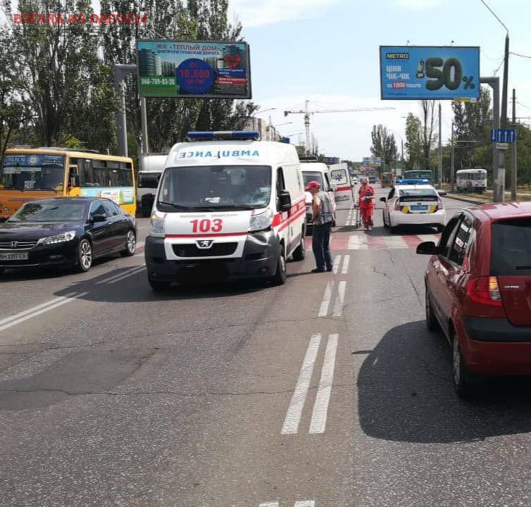 В Одессе в ДТП попала карета "скорой помощи"