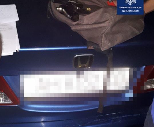 В Одессе обнаружен водитель с нелегальным оружием