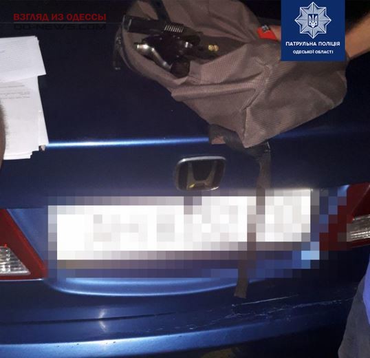 В Одессе обнаружен водитель с нелегальным оружием