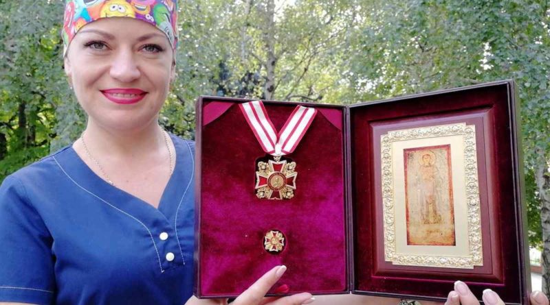 Одесская медсестра заслужила высокую награду