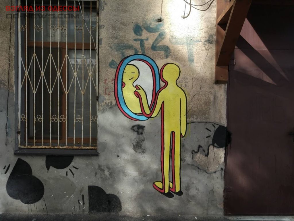 В Одессе на стенах появились желтые человечки