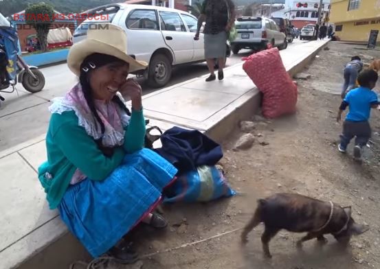 Одесский велопутешественник посетил базар в Перу
