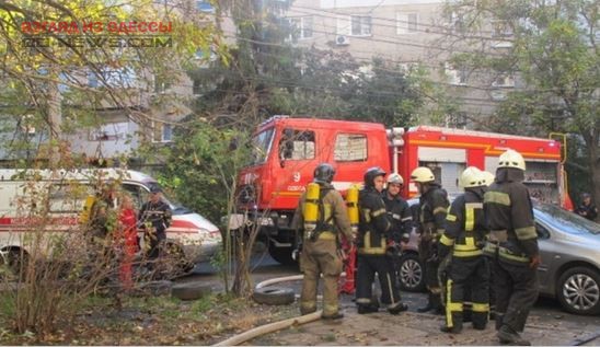 В Одессе в подвале жилого дома произошел пожар