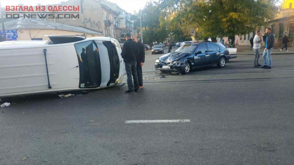 В Одессе произошел переворот автомобиля