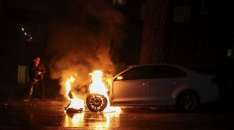 В Одессе сожгли очередной автомобиль