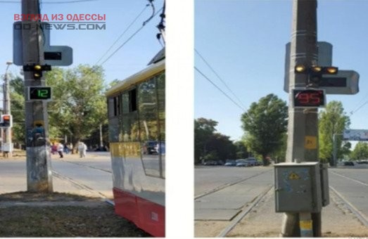 В Одессе появился "умный" светофор, отдающий приоритет электротранспорту