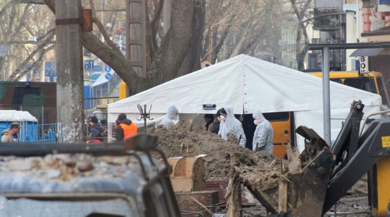 В Одессе планируют укрепить каркас сгоревшего здания на Троицкой