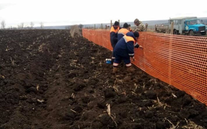 Вдоль трасс в Одесской области устанавливают защиту от снежных заносов