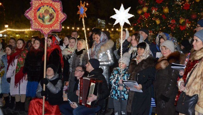 В Одессе состоялся 4-й парад рождественских трамваев