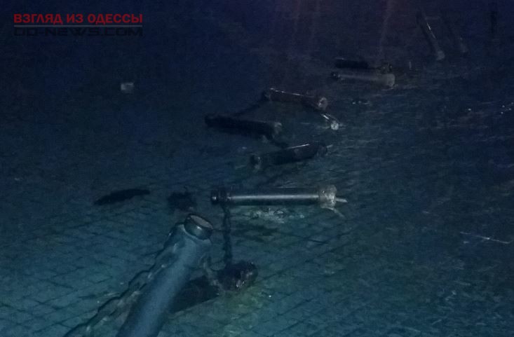В центре Одессы снова орудовали вандалы