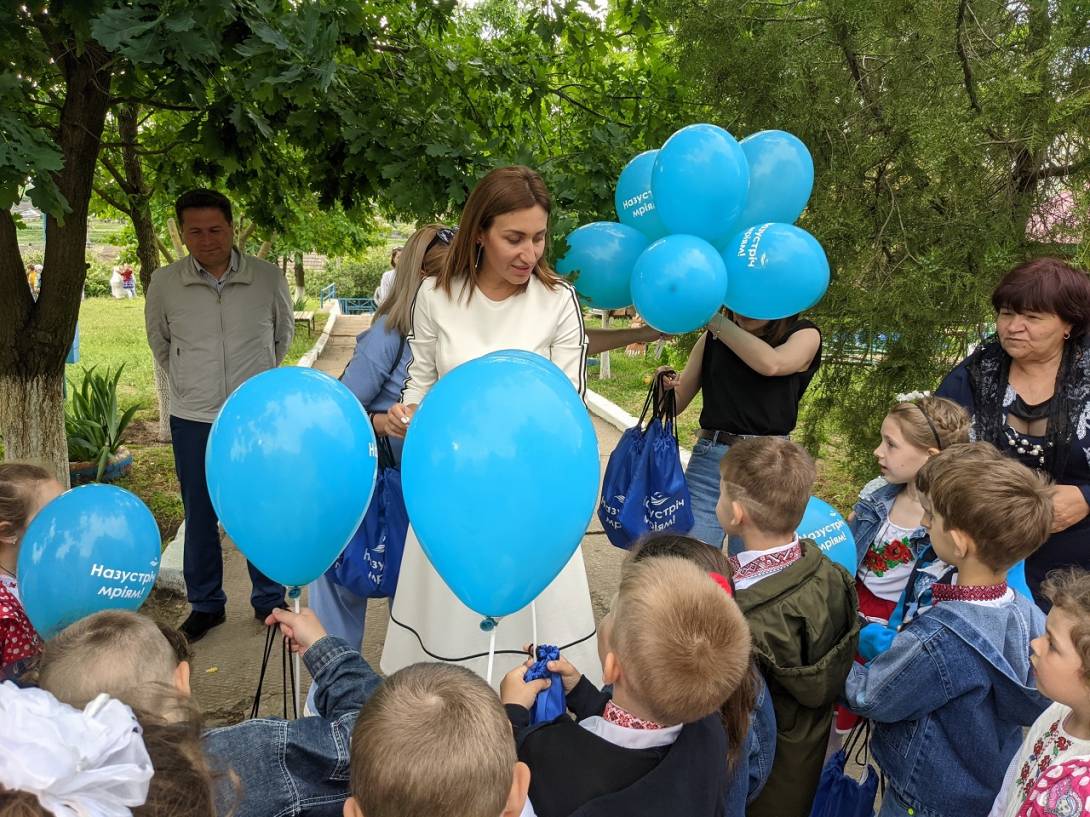 Плачкова на встрече с детьми